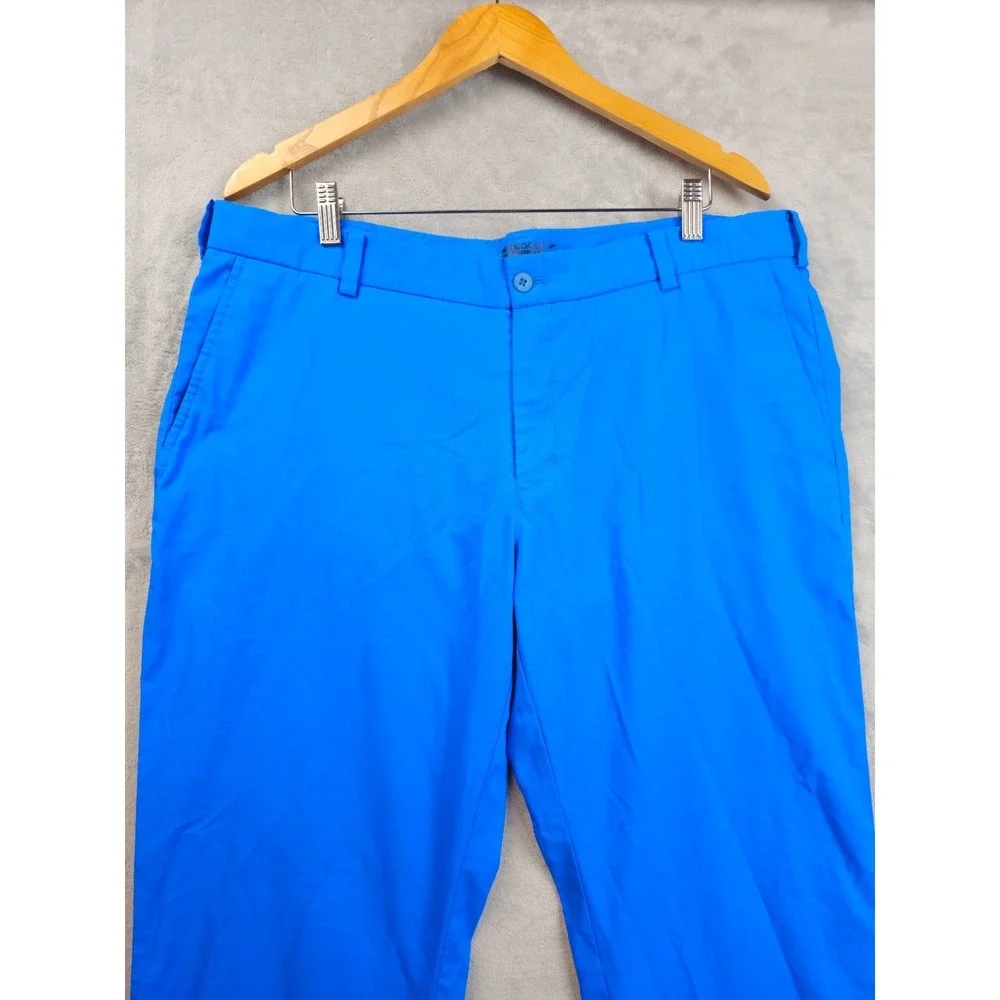 Nike Golf Tour Performance Dri-FIT Blue Solid Pants Chino Men's 39x32